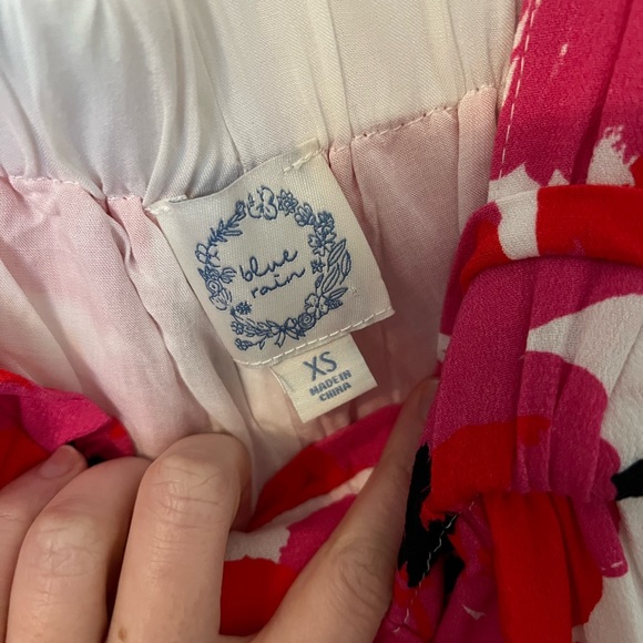 Francesca’s Blue Rain Mini Dress - Picture 3 of 4